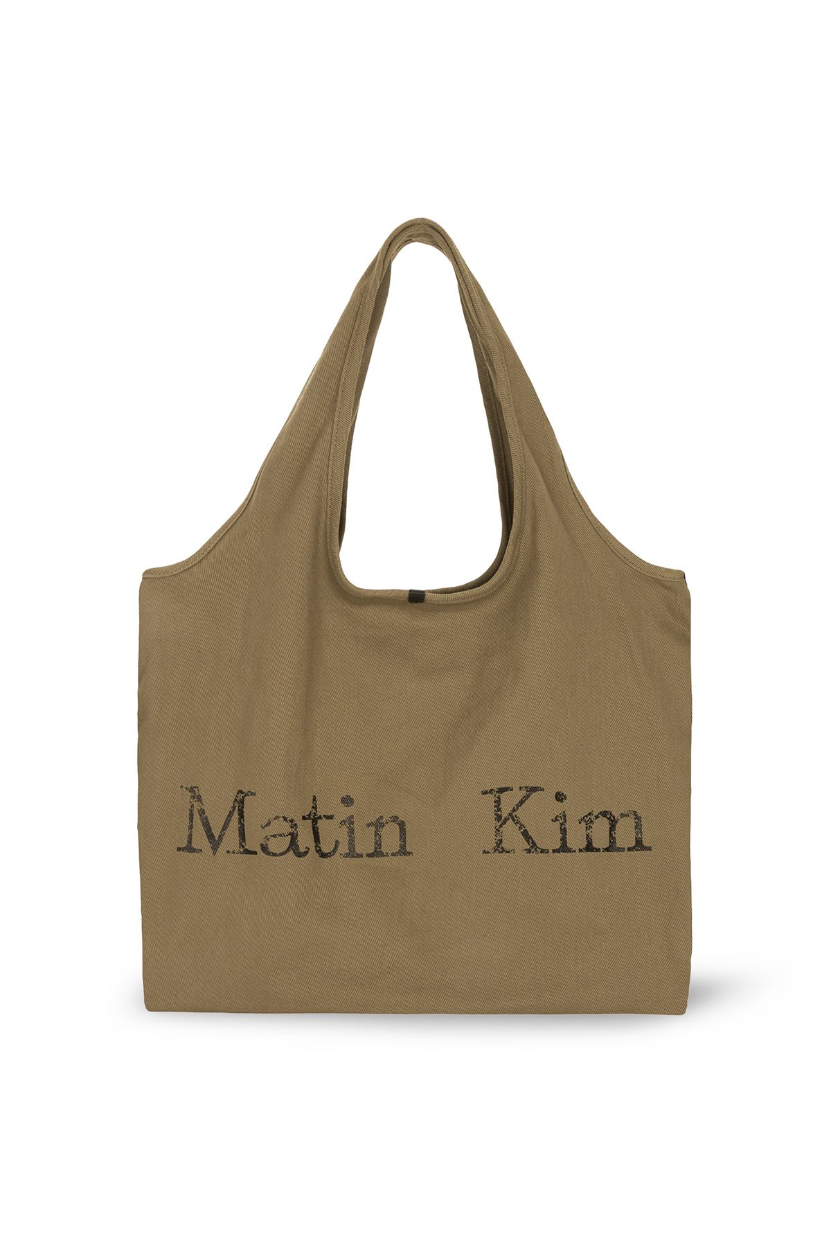 MATIN KIM ♥ MATIN CRACKED LOGO ECOBAG/追跡付 Matin Kim MATIN CRACKED LOGO ECOBAG
