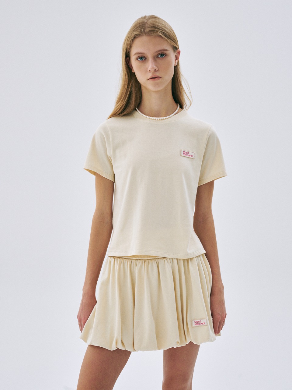 【Mardi Mercredi】VOLUME MINI SKIRT Volume Mini Skirt in Pink by Mardi Mercredi - societyA