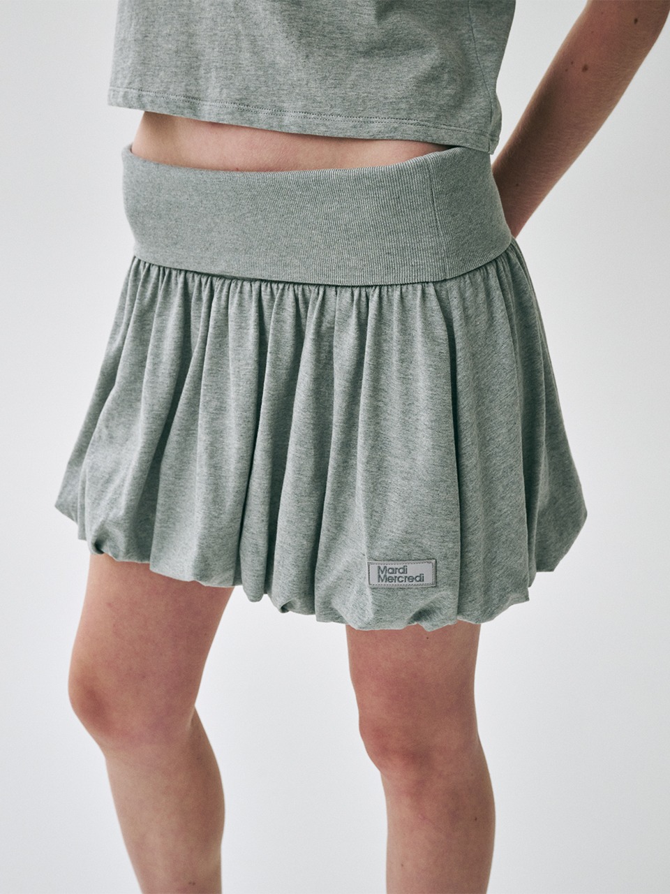 【Mardi Mercredi】VOLUME MINI SKIRT Volume Mini Skirt in Pink by Mardi Mercredi - societyA