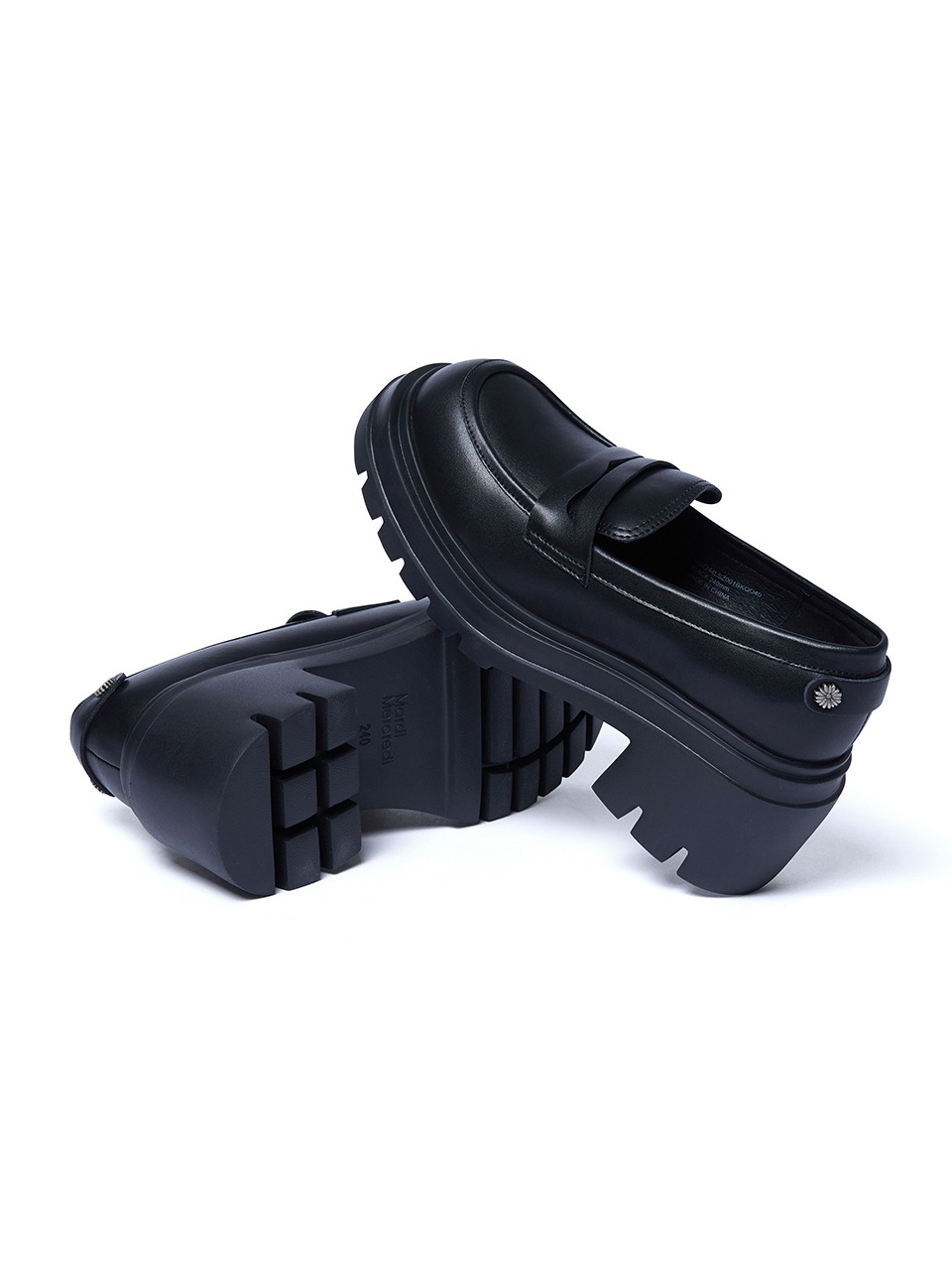 MARDI MERCREDI FLOWER RIVET PENNY LOAFERS | WY Store