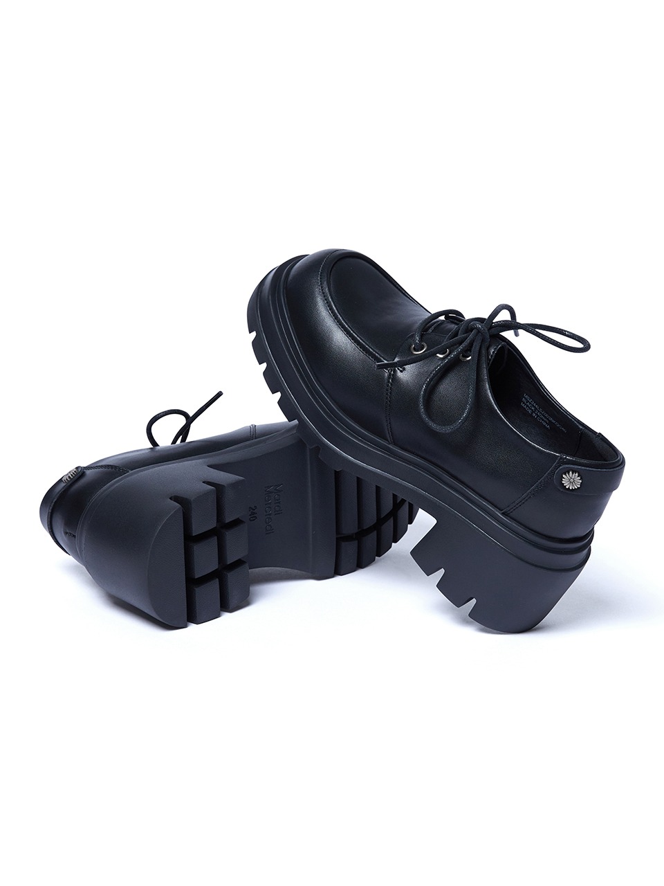 ★MARDI MERCREDI★FLOWER RIVET LACE-UP LOAFERS★大人気★ MARDI MERCREDI FLOWER RIVET LACE-UP LOAFERS | WY Store