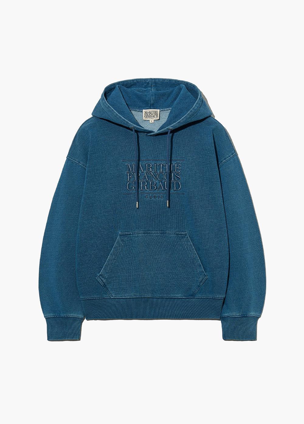 【Marithe + Francois Girbaud】CLASSIC LOGO DYEING HOODIE MARITHÉ FRANÇOIS GIRBAUD CLASSIC LOGO DYEING HOODIE | WY Store