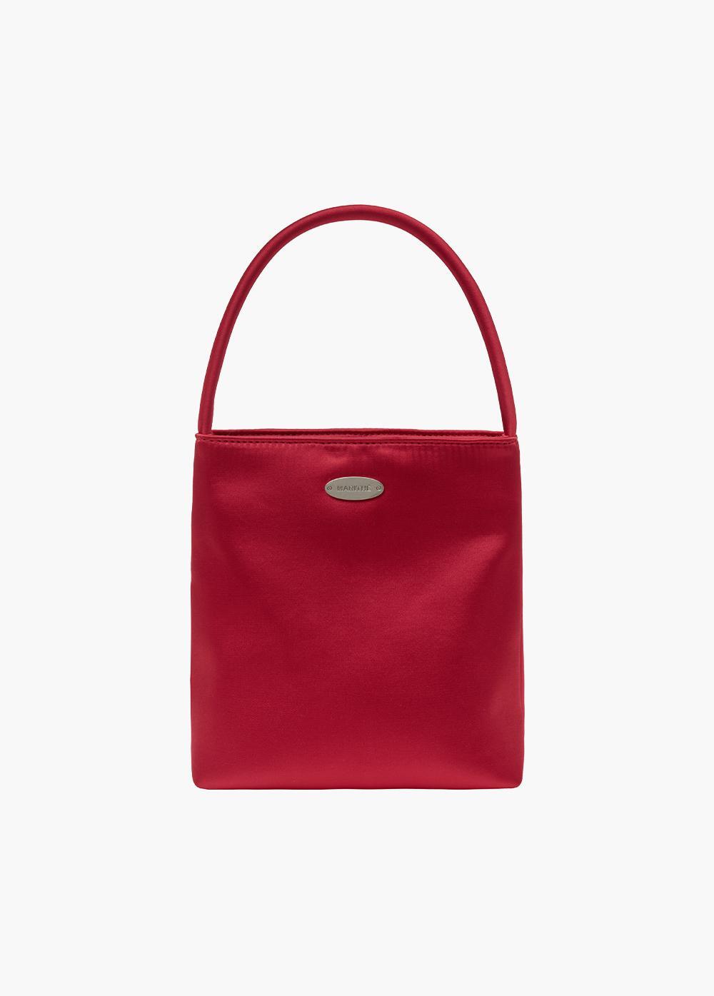 ☆Marithe + Francois Girbaud☆ REGULAR LOGO SATIN MINI BAG b MARITHÉ FRANÇOIS GIRBAUD REGULAR LOGO SATIN MINI BAG | WY Store