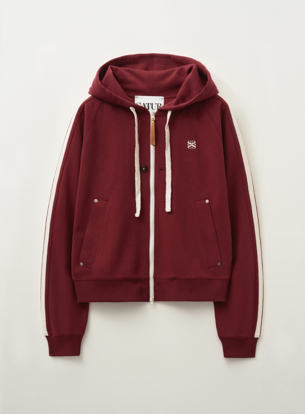 [SATUR]Lawton Loose Fit フードジップアップ★新作・24AW★ SATUR (W) LAWTON LOOSE FIT HOOD ZIP-UP
