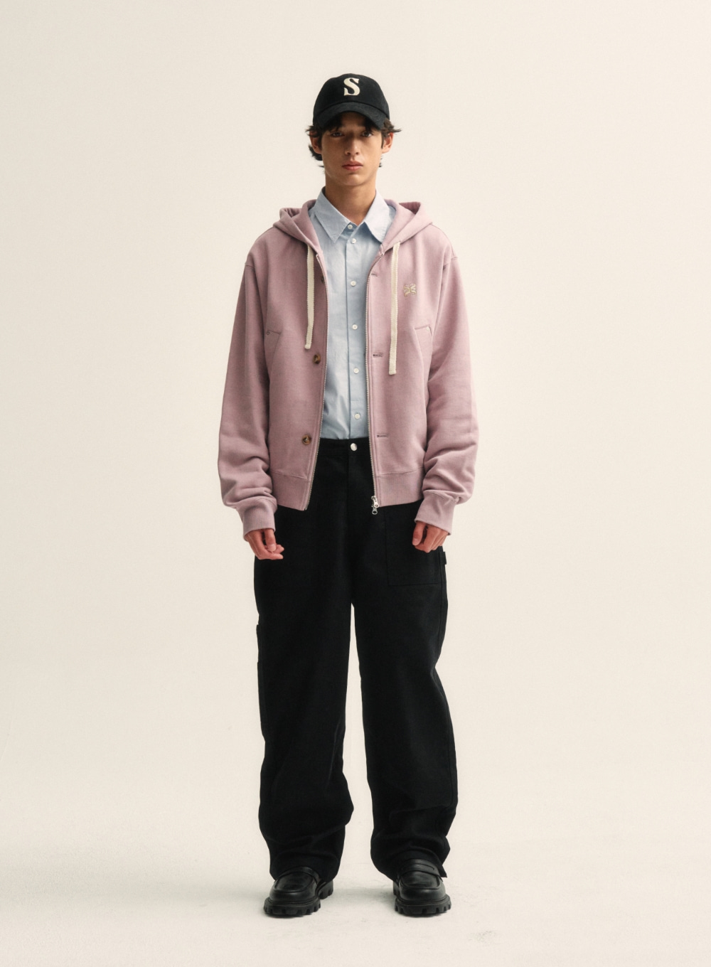 SATUR Teo Cotton All Day Hood Zip-up | WY Store