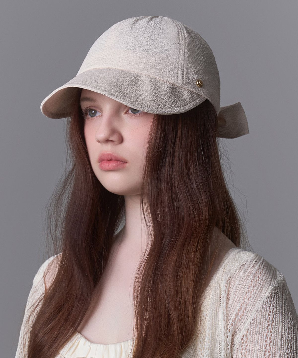 WHITE SAND LINEN BONNET HAT LUCY | WY Store