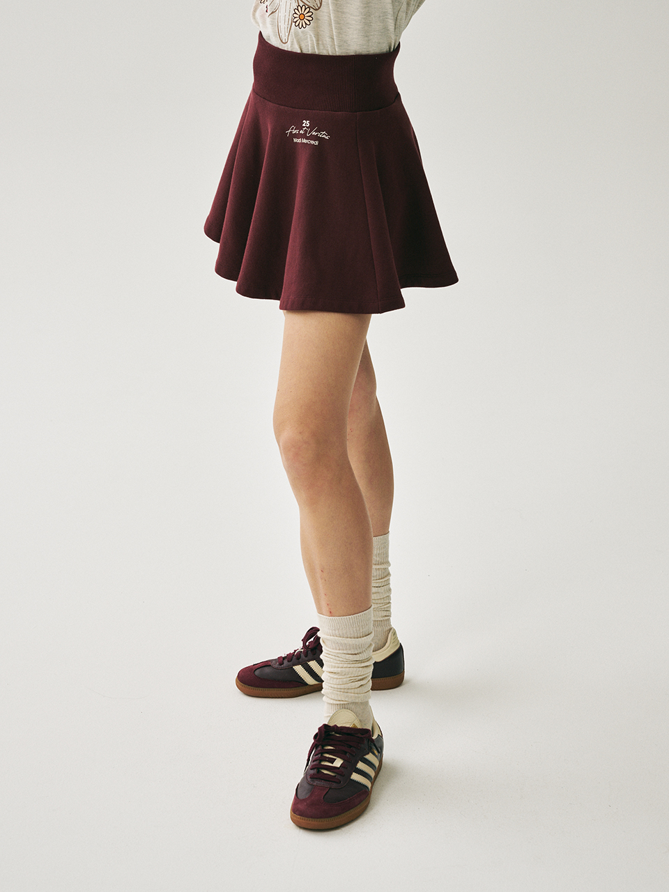★MARDI MERCREDI★FLARE MINI SKIRT ORIGINALIS 25★大人気★ FLARE MINI SKIRT ORIGINALIS 25_NAVY - MARDI MERCREDI