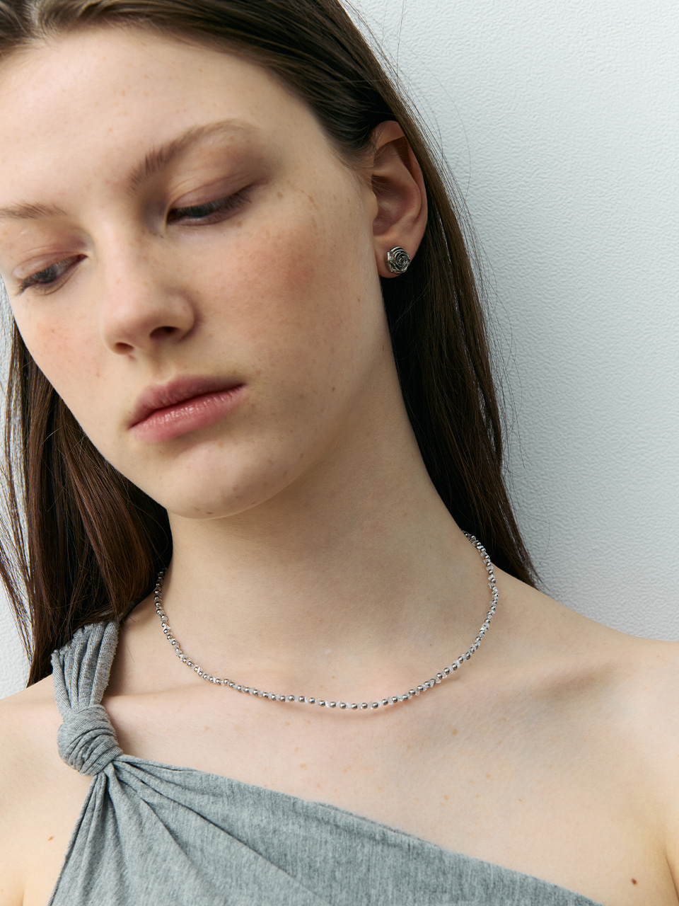 【VINTAGE HOLLYWOOD】Crystal n Ball Necklace_VH2435NE003M MUSINSA | VINTAGE HOLLYWOOD Crystal n Ball Necklace_VH2435NE003M