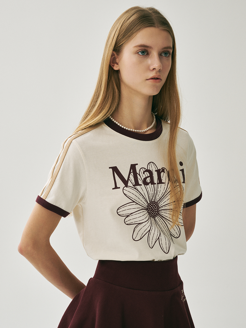 MARDI MERCREDI LINGER TSHIRT FLOWERMARDI | WY Store
