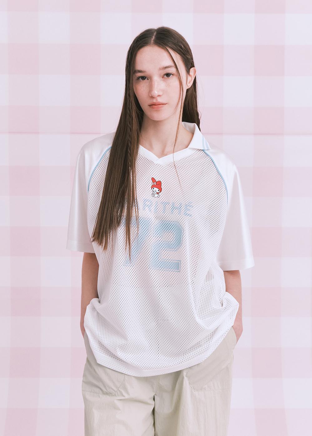 Tシャツ・カットソー MARITHE X MY MELODY W MESH OVER FIT TEE MARITHE X MY MELODY W MESH OVER FIT TEE | WY Store