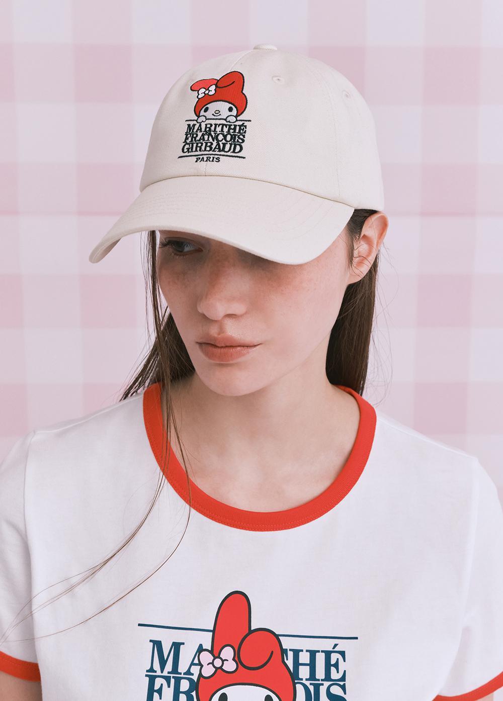 MARITHE★MARITHE X MY MELODY CLASSIC LOGO CAP MARITHE X MY MELODY CLASSIC LOGO CAP | WY Store