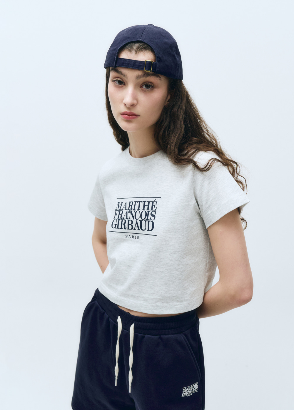 MARITHÉ FRANÇOIS GIRBAUD W CLASSIC LOGO CROP TEE | WY Store