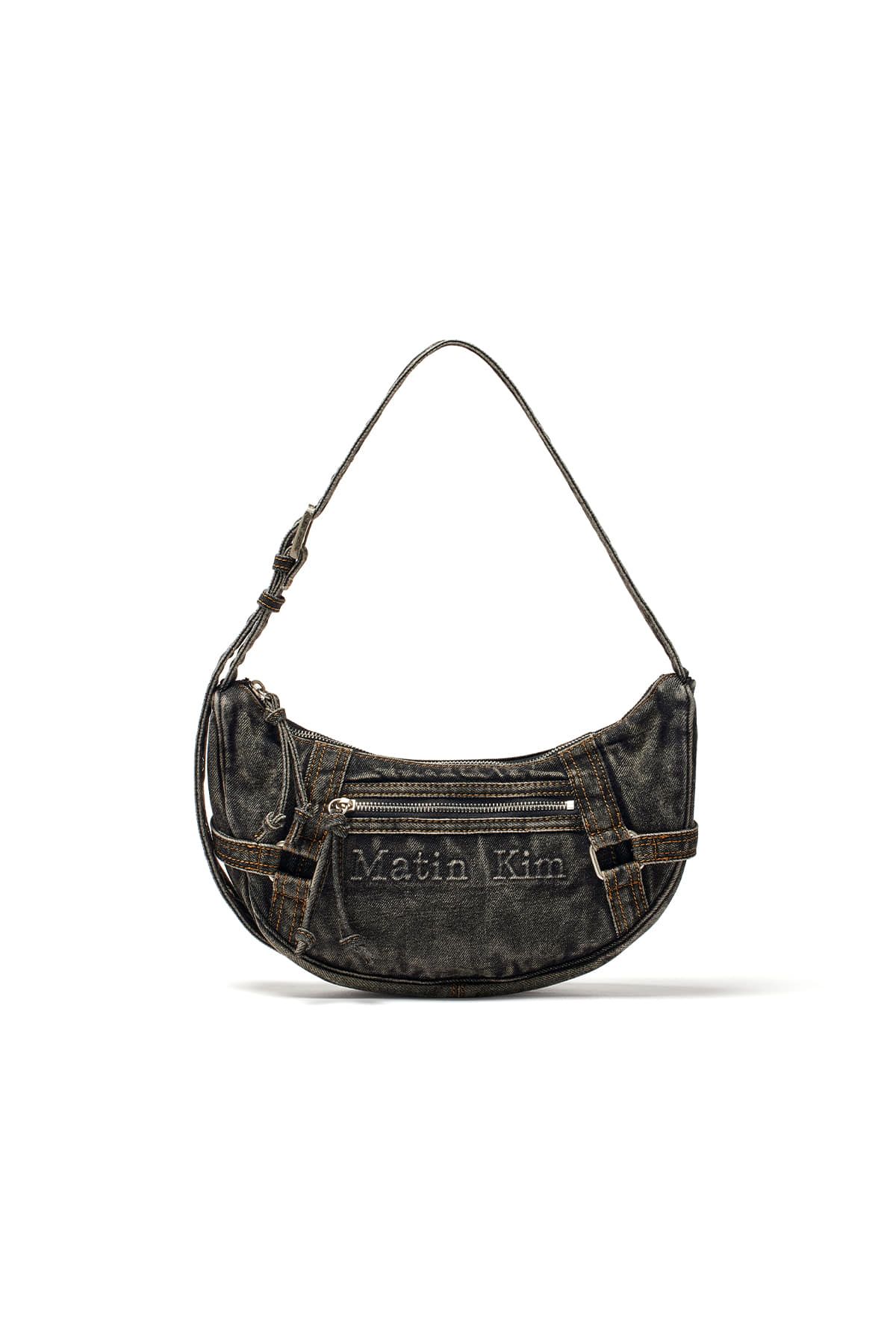 MATIN KIM WASHED DENIM MINI HOBO BAG | WY Store