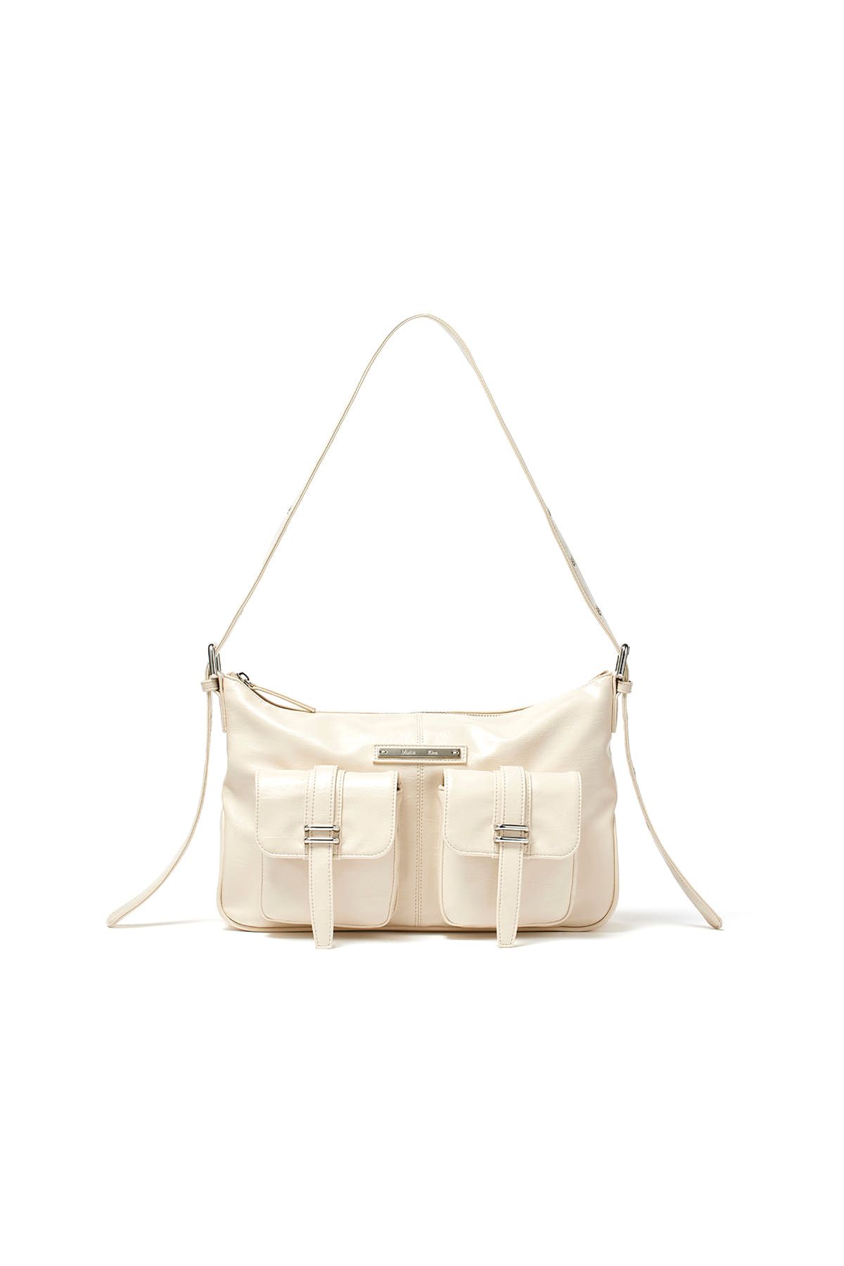 MATIN KIM BUCKLE DETAIL BACK PACK IN BLACK | WY Store