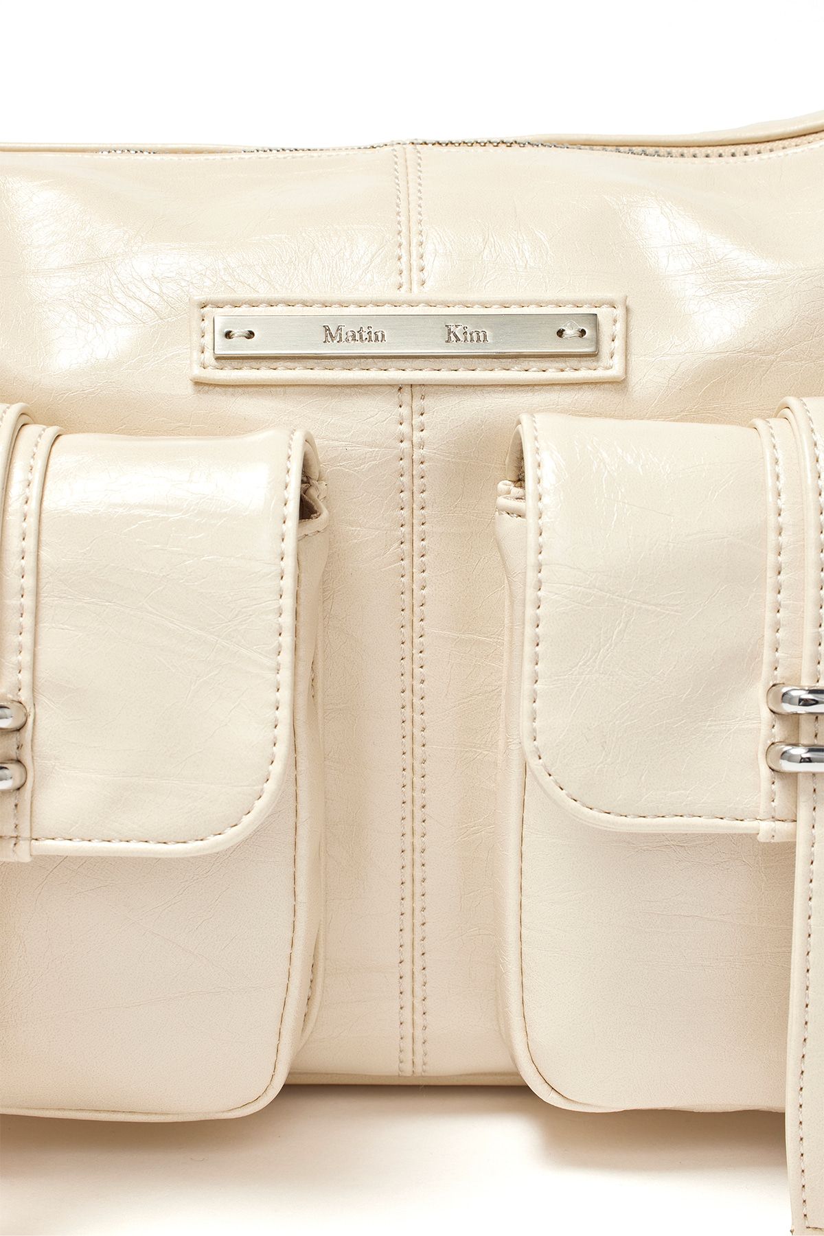 ショルダーバッグ・ポシェット [MATINKIM]double pocket two way bag in cream DOUBLE POCKET TWO WAY BAG IN CREAM – Matin Kim
