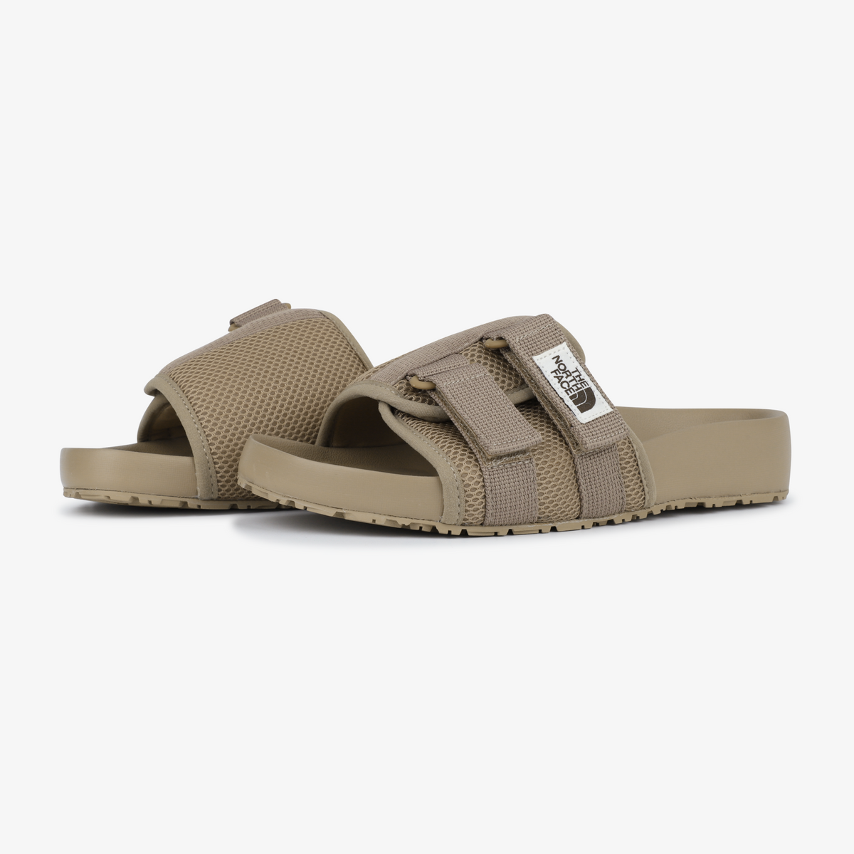 【THE NOTRH FACE】 BASIC SLIDE‐CREAM The North Face Women's Base Camp Slide in Cream/Pink The