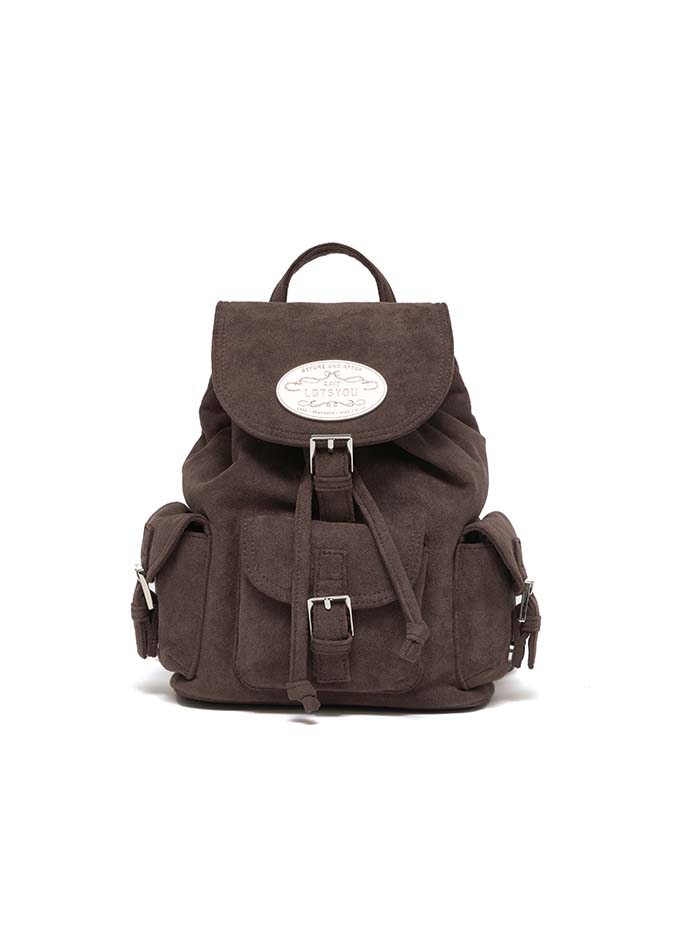 韓国 人気 LOTSYOU シリーズ Nostalgia Backpack Lotsyou] Jennie's Pick Nostalgia chubby Backpack Black