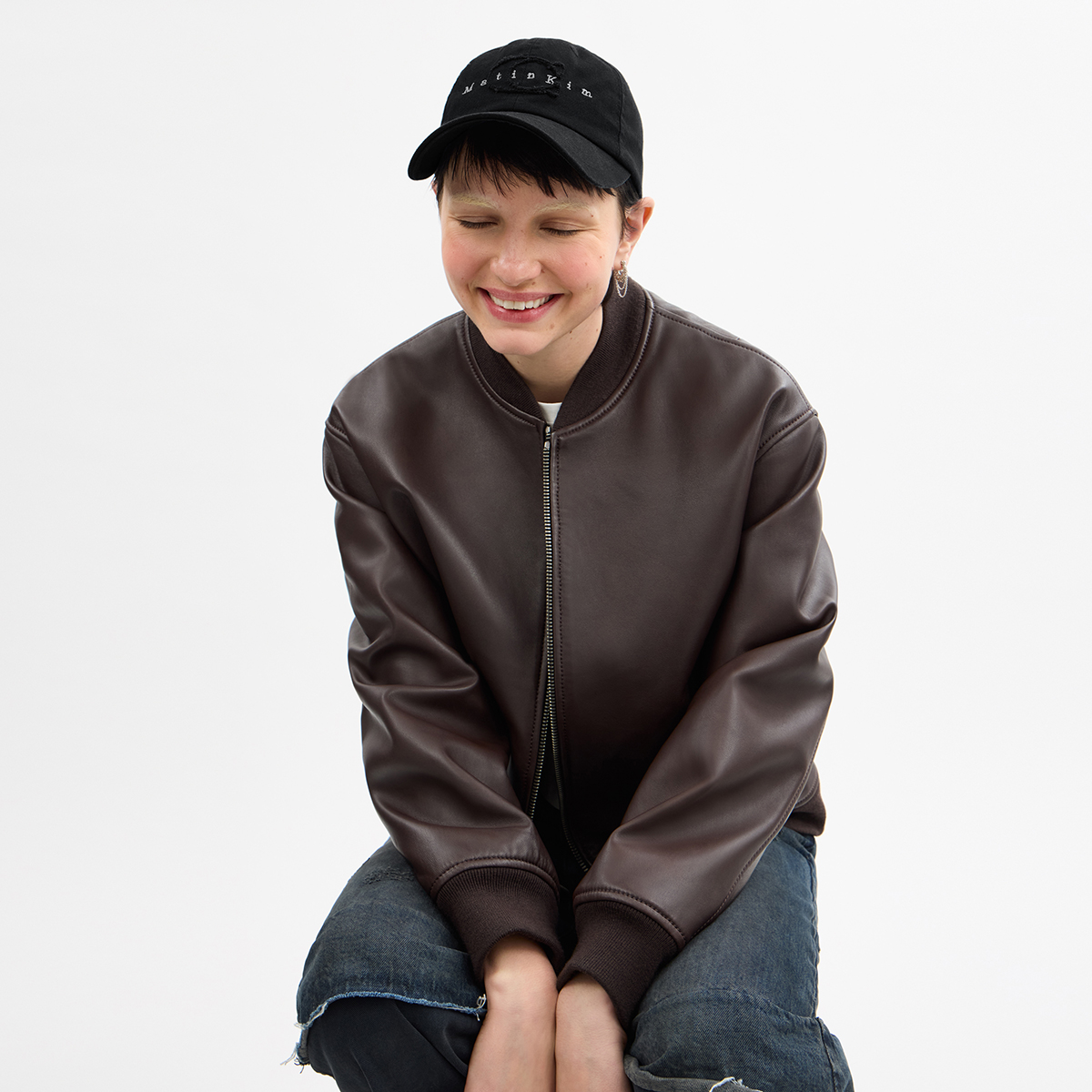 Coach × Matin Kim キャップ ブラウン coach matin kim ベースボールキャップ - メルカリ