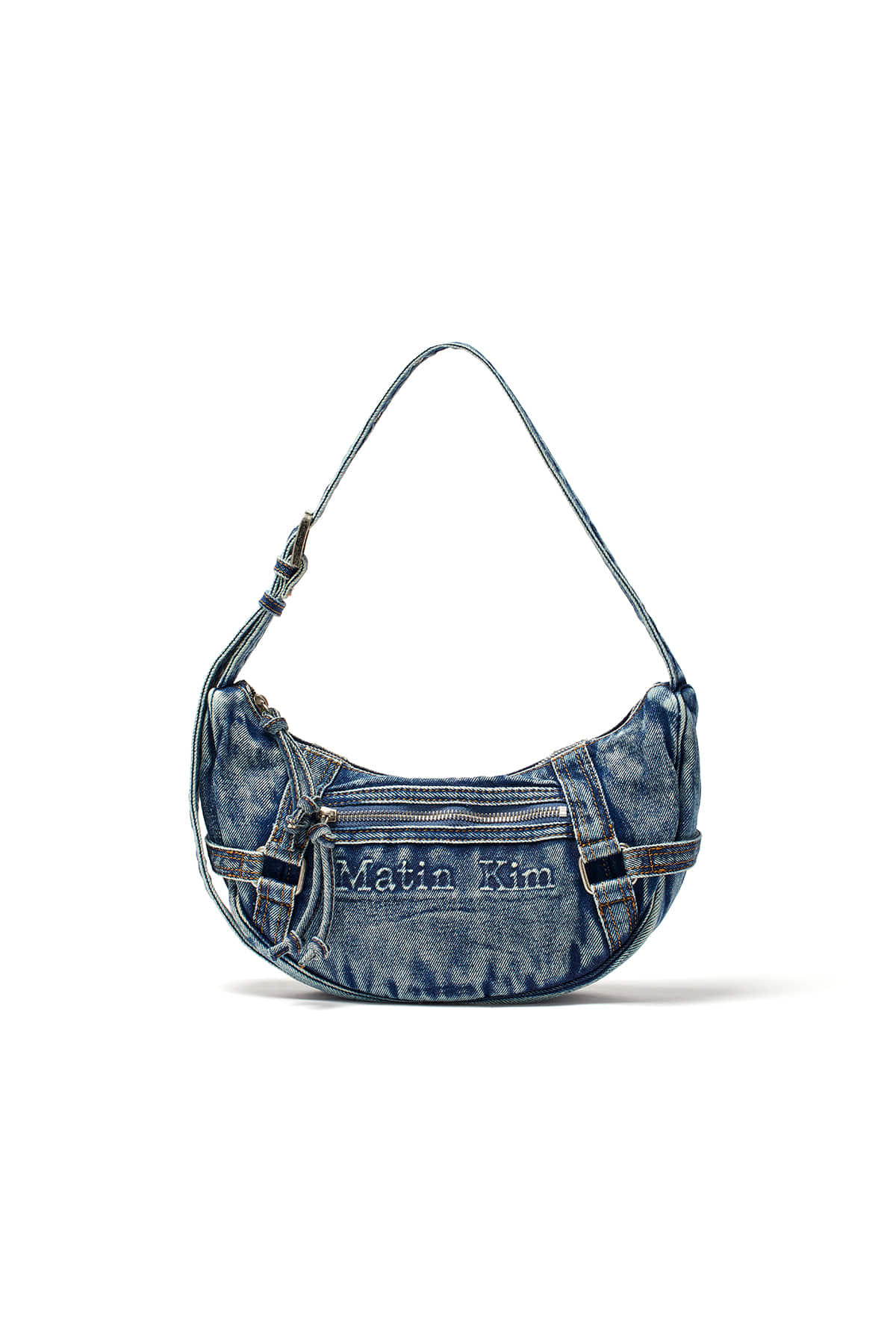 MATIN KIM WASHED DENIM MINI HOBO BAG | WY Store